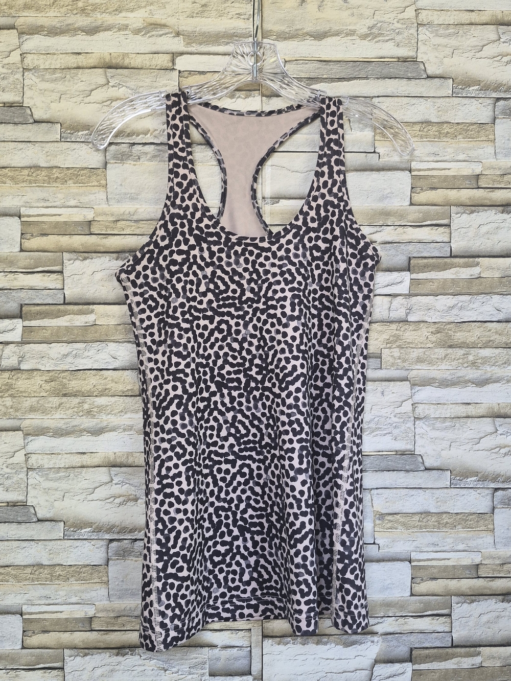 ​Lululemon Tank Top Women's S Leopard Neutral Animal Print Athleisure Activewear
